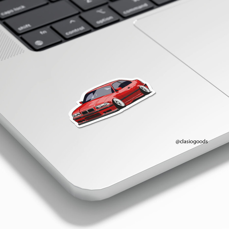 

Sticker Tempel "Stanced BMW E36 Red