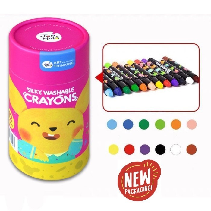 

Joan Miro Babyroo Silky Crayon 12 Color Oil Pastel Krayon -Anza Wahda