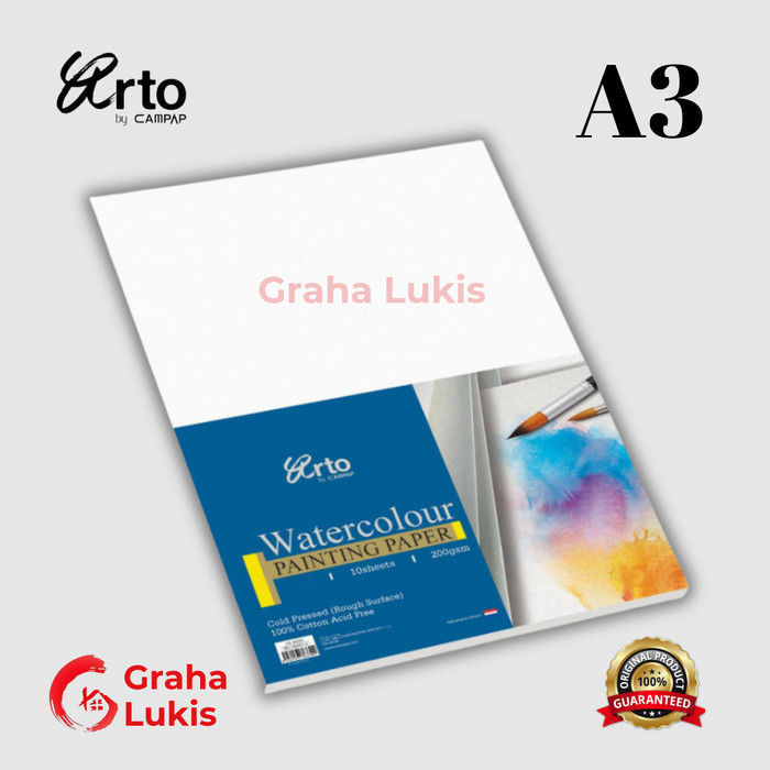 

Arto Watercolour Paper A3 - 200Gsm - Cotton -Anza Wahda