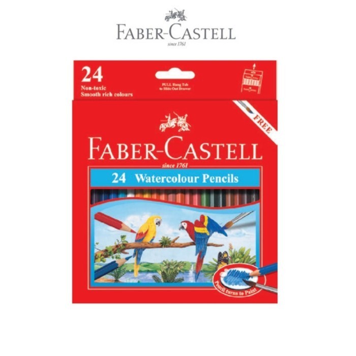

Faber Castell 24 Watercolour Pencils Pensil Warna -Anza Wahda
