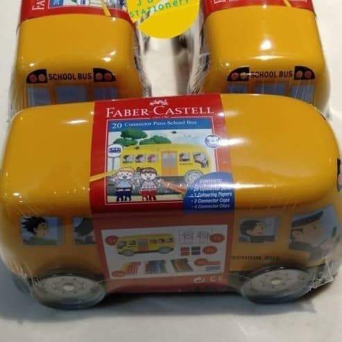 

Connector Pens 20W School Bus - Faber Castell Spidol Warna Hadiah Anak -Anza Wahda