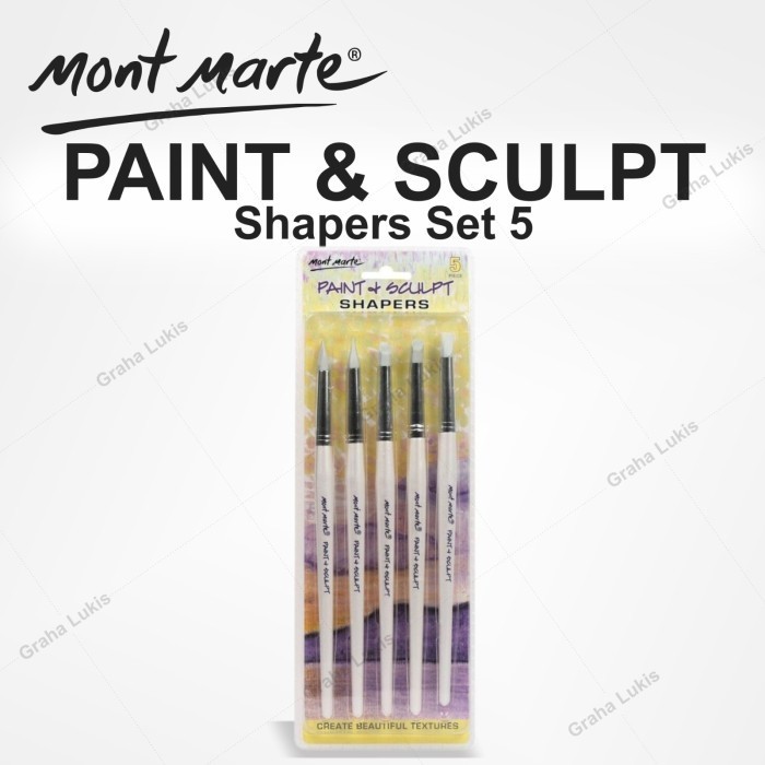 

Mont Marte Paint & Sculpt Shapers 5Pcs -Anza Wahda