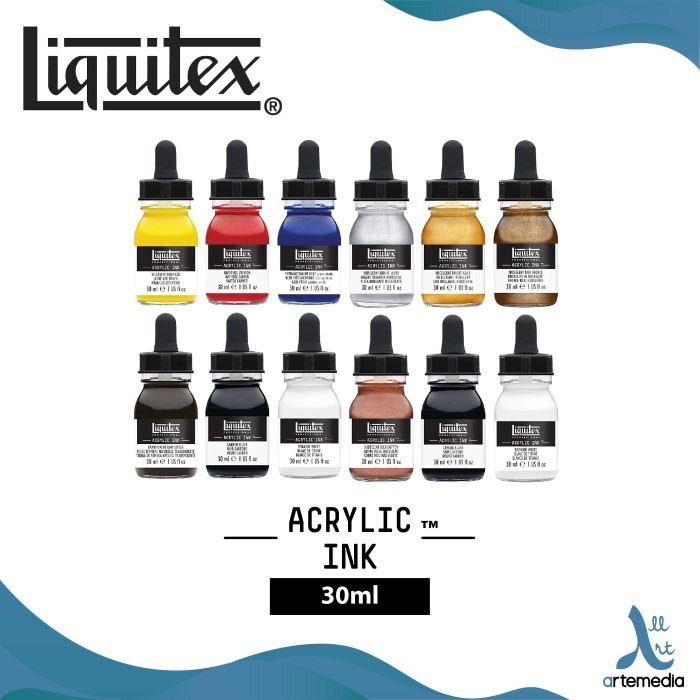 

Tinta Akrilik Liquitex 30Ml Acrylic Ink Pigment Calligraphy - 0202 -Anza Wahda