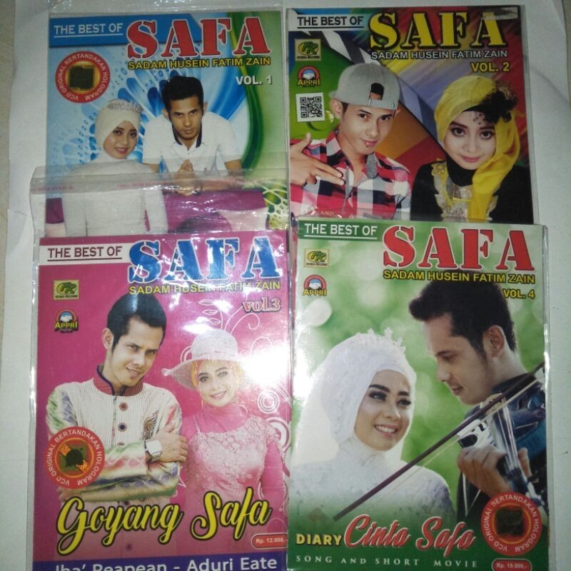 [SEPAKET 4 VCD] ORIGINAL SAFA (SADAM HUSEN FATIM ZAEN) VOL 1, 2, 3 DAN 4 LAGU MADURA