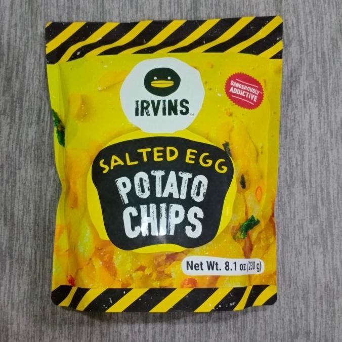 

BIG SALE IRVINS SALTED EGG POTATO CHIPS 230 GR !!!!!