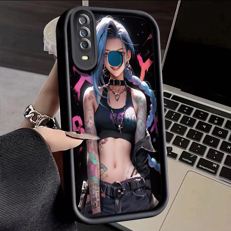 Casing Hp VIVO Y17 Y15 Y12 Y12i Y3 Y3s 2020 Case casing ponsel lembut wanita HP ponsel motif persona