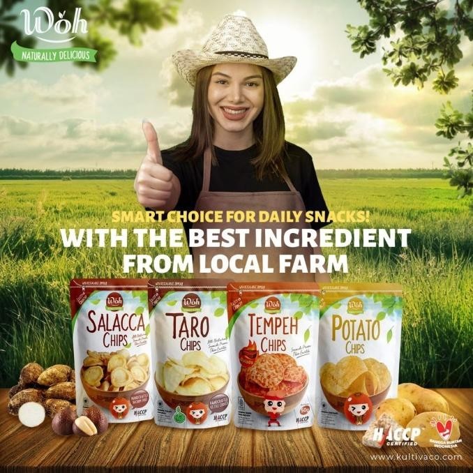 

READY STOCK BUNDLE 15PCS - WOH TEMPEH CHIPS 50GR | SNACK KERIPIK TEMPE GLUTEN FREE !!!!!