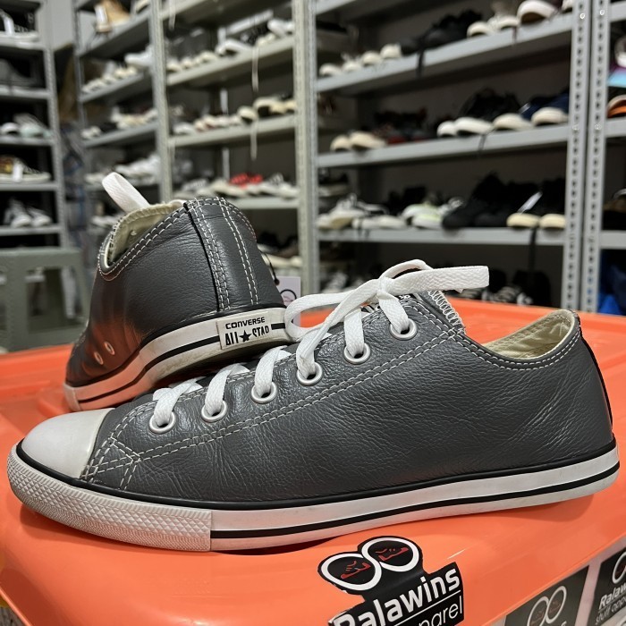 CONVERSE CT LOW SLIM GREY LEATHER SIZE EUR 40/25CM