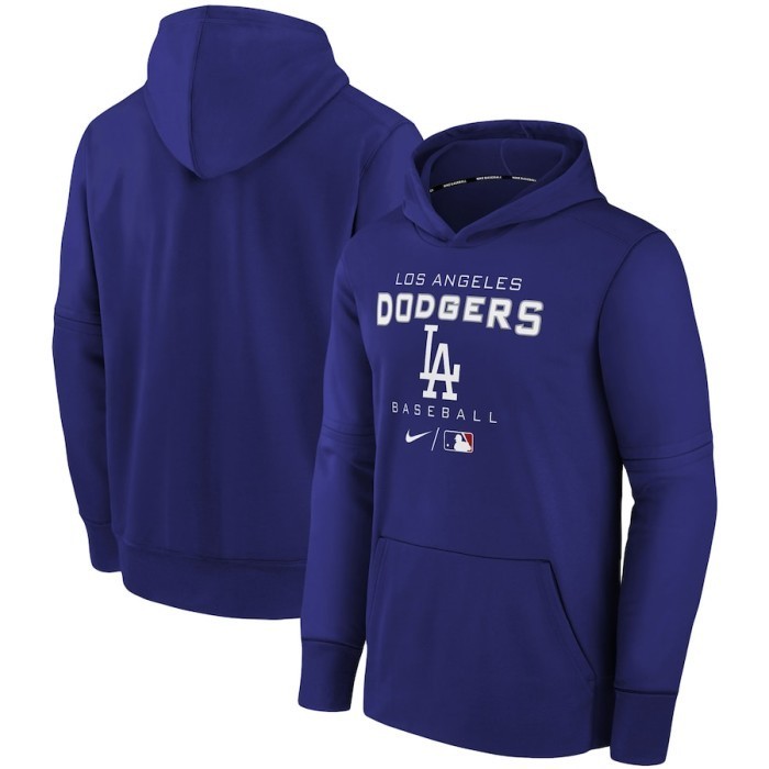 LOS ANGELES DODGERS NIKE MLB AUTHENTIC COLLECTION THERMA FLEECE HOODIE