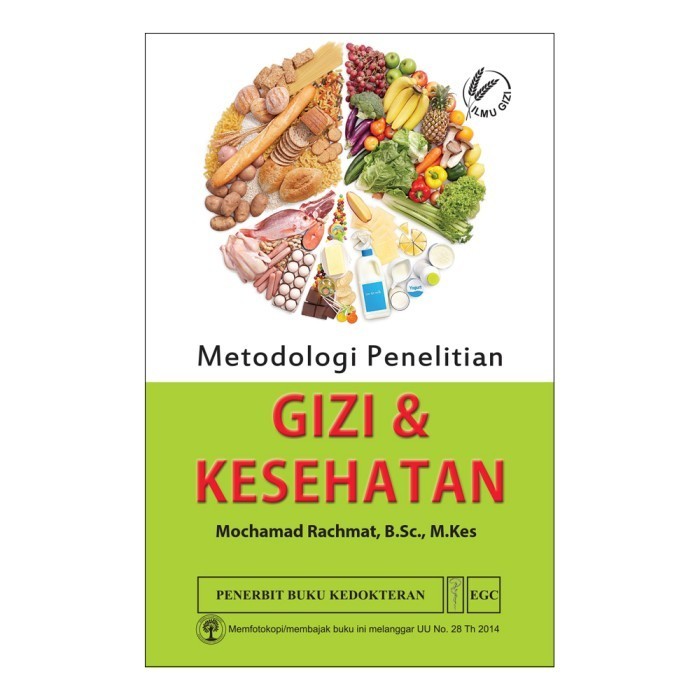 New Buku Metodologi Penelitian Gizi & Kesehatan Egc (Dp) Mdn