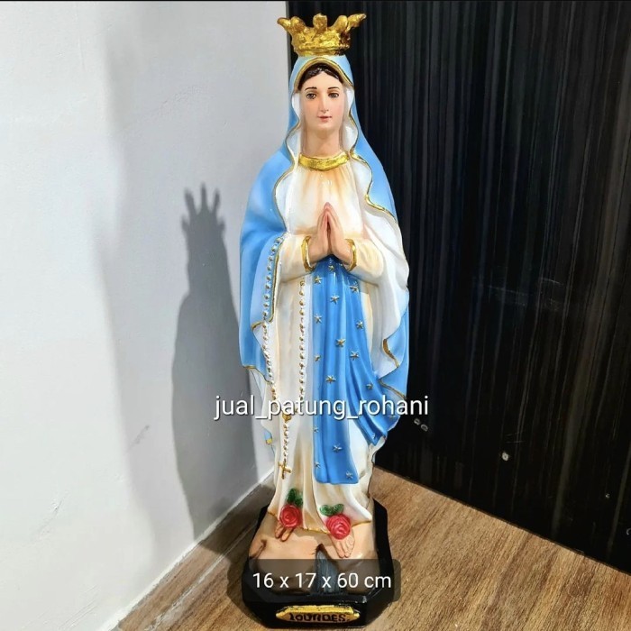 Aba Patung Maria Lourdes Mahkota 60 Cm