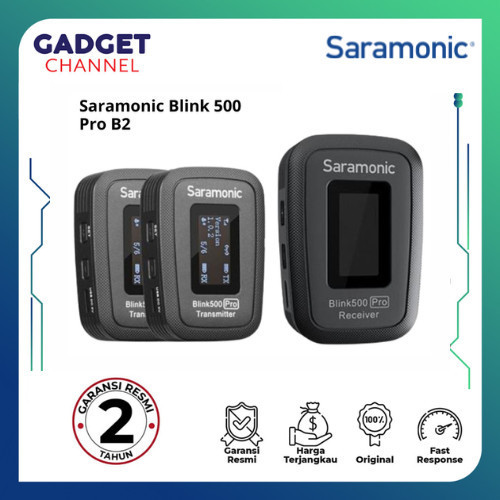 Ready Saramonic Microphone Blink 500 Pro B2 ( TX + TX + RX ) Wireless Mic