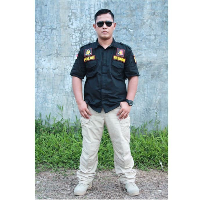 Giov Baju Kemeja Tactical Polisi Satreskrim Bareskrim