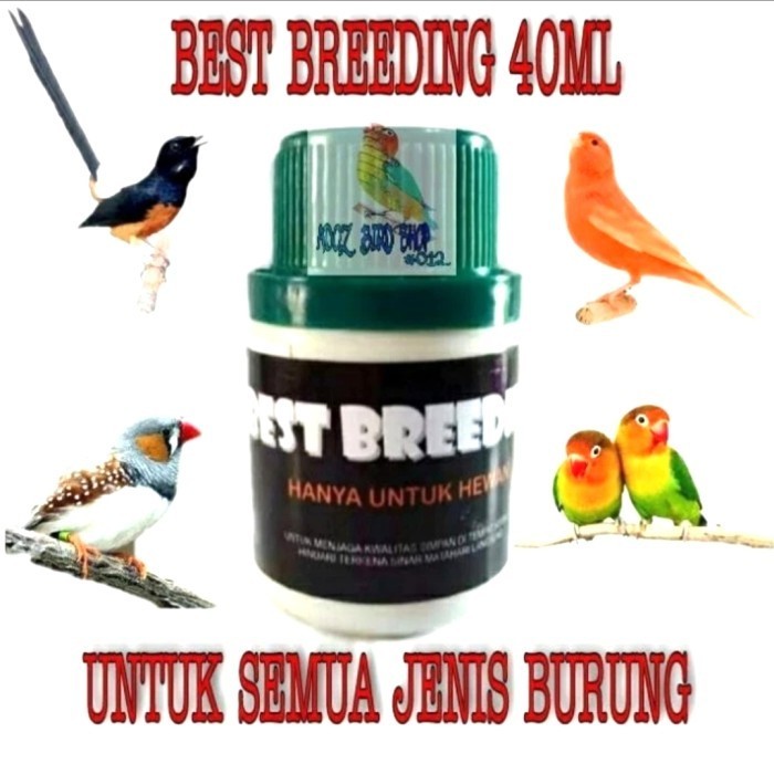 Obat Macet Breeding Vitamin Doping Burung Ternak Best Breeding 40 ml
