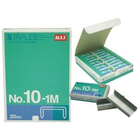 

For Sale Isi Staples Max No.10-1M / Pak Isi 20 Dus Kecil Harga Spesial