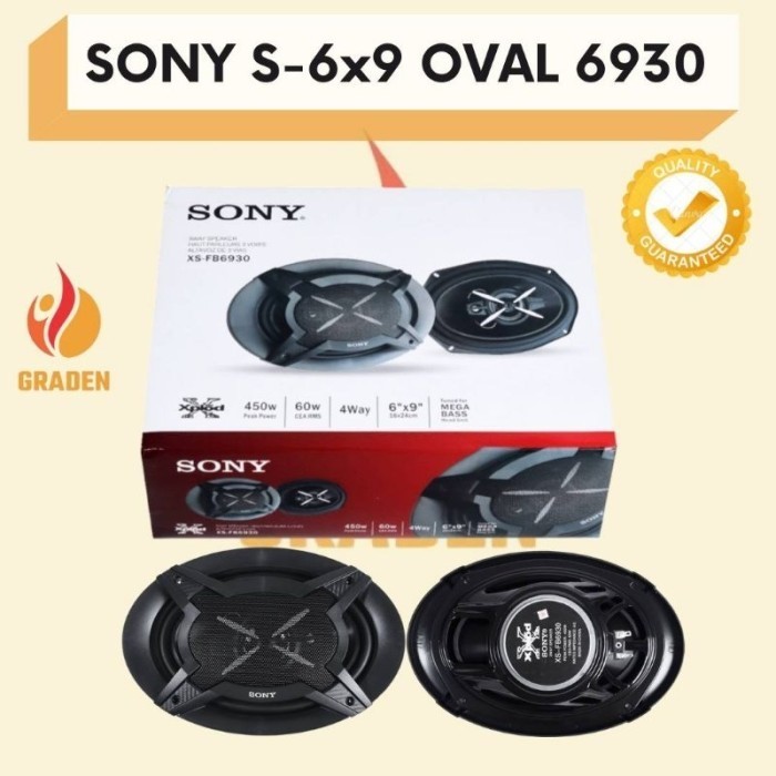 Ready Speaker Mobil Coaxial Sony 4Inch / 6Inch / 6X9 Oval