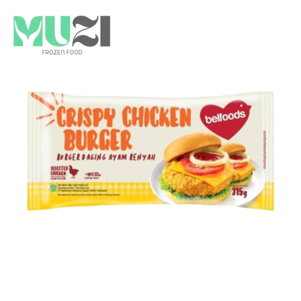 

BELFOODS CRISPY CHICKEN BURGER 315 GR