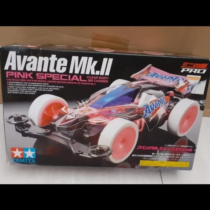 Tamiya Mini 4WD 1/32 95061 AVANTE MK II PINK SPECIAL (MS CHASSIS)