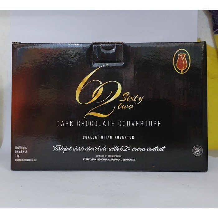 

Ready Tulip Dark Chocolate Couverture 62% Coklat Coin - 1 kg