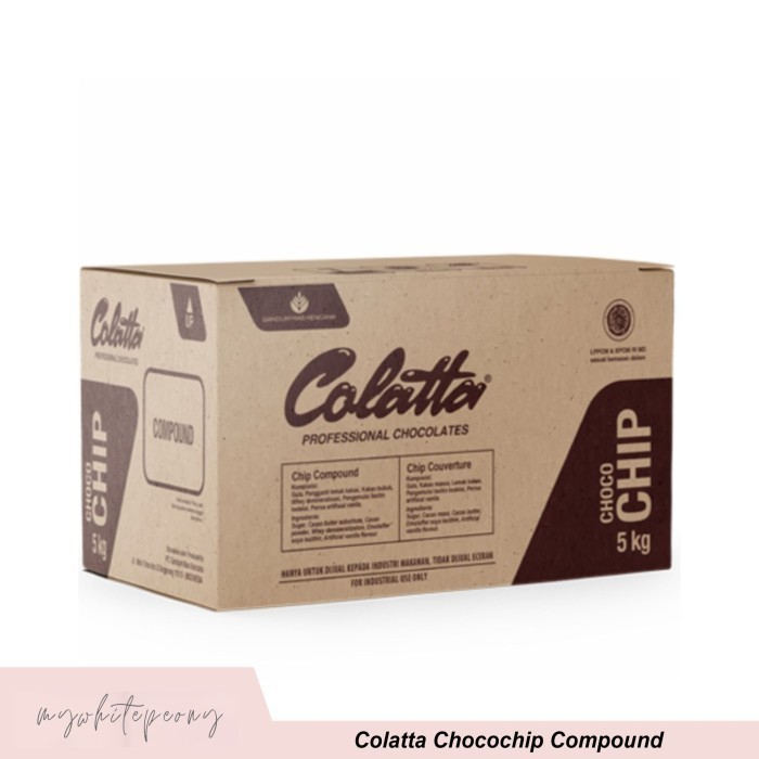 

Ready Colatta Chocochip Compound kemasan repack 1 Kg