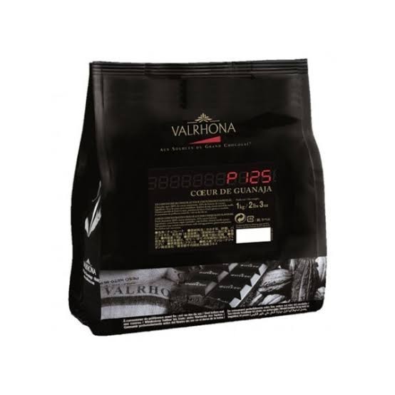 

Ready Valrhona P125 Coeur Guanaja Dark chocolate 80% 1 kg