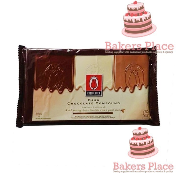 

Ready DARK CHOCOLATE / COKLAT COMPOUND TULIP 1kg MURAH PROMO HEMAT