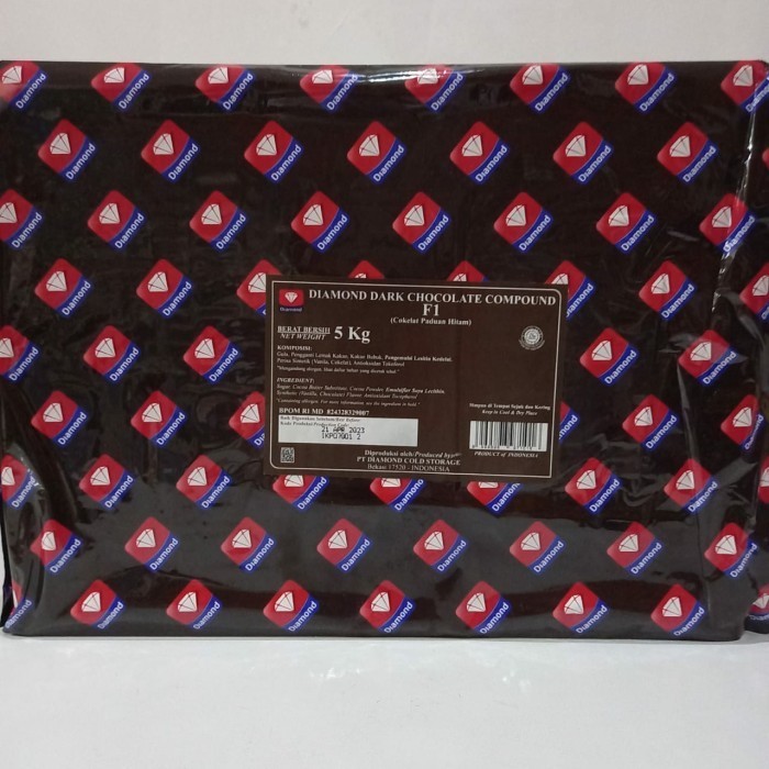 

Ready Diamond Dark Chocolate Coumpound 5kg / Coklat Batang