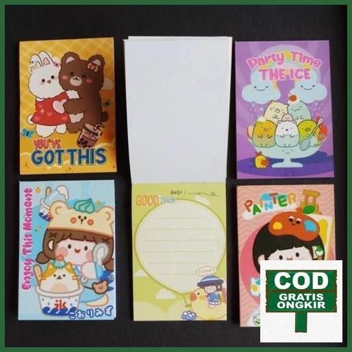 

Promo Buku Memo Panjang Motif Bts21 Dan Karakter Kartun Jaminan Mutu