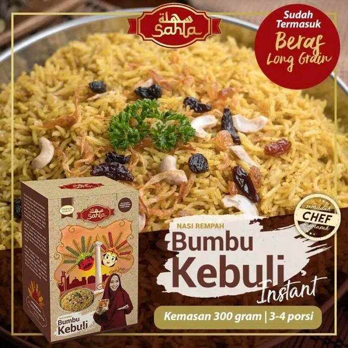

Ready Nasi Rempah Sahla Bumbu Kebuli Instan 300 gram