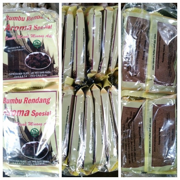 

Ready Bumbu Rendang Aroma Spesial Sachet isi 20 Total 1 Kg