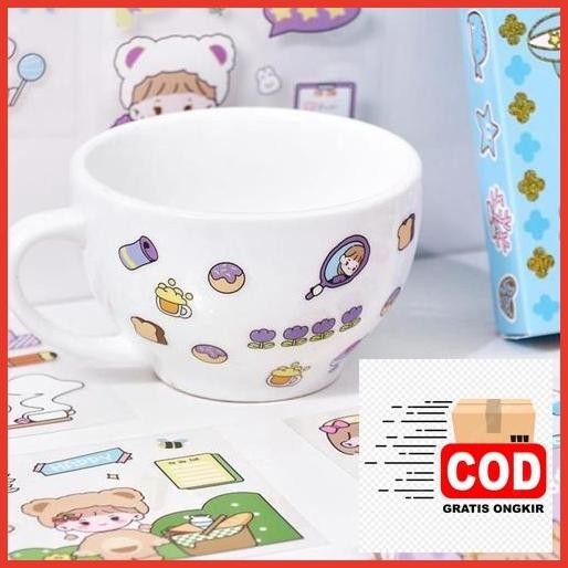 

Baru Sticker Esthethic Anti Air Karakter Kartun Jepang Versi Panjang Sticker Momo Stock Terbatas