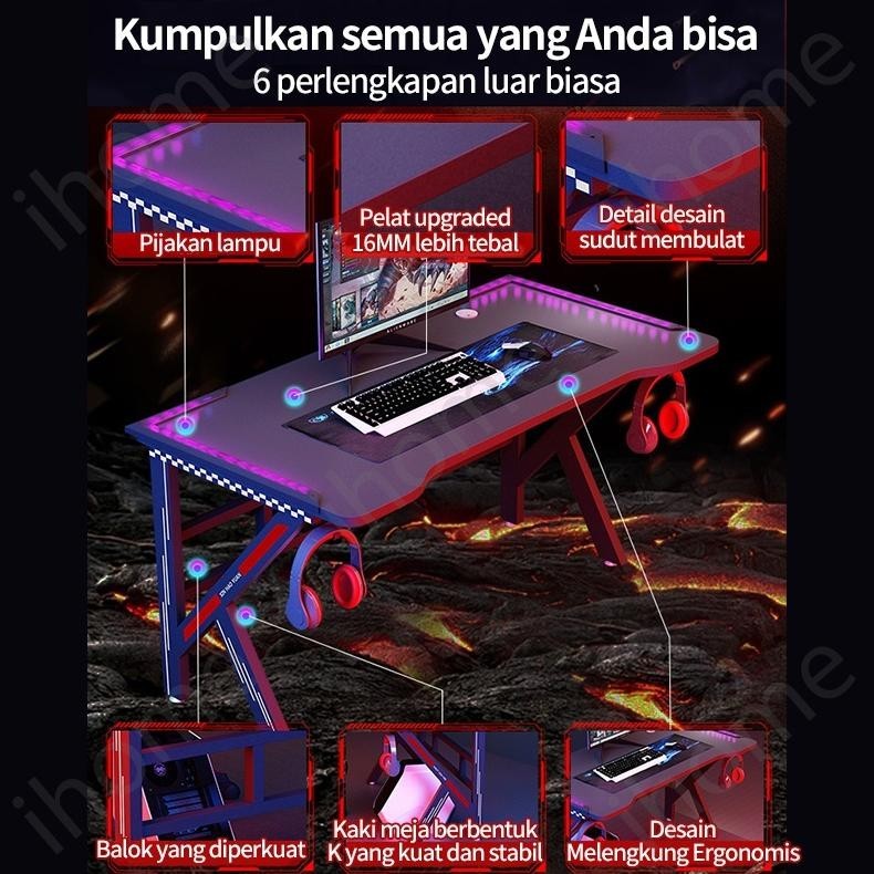 CH Meja Komputer Minimalis Meja Gaming  Full Set Meja kantor Sederhana Meja Kerja Murah Meja Laptop 