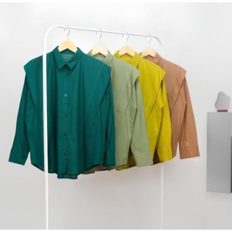 Kemeja Atala  // Atala Shirt Oversize Wanita Model Lipat // Basic Bahan Linen Premium