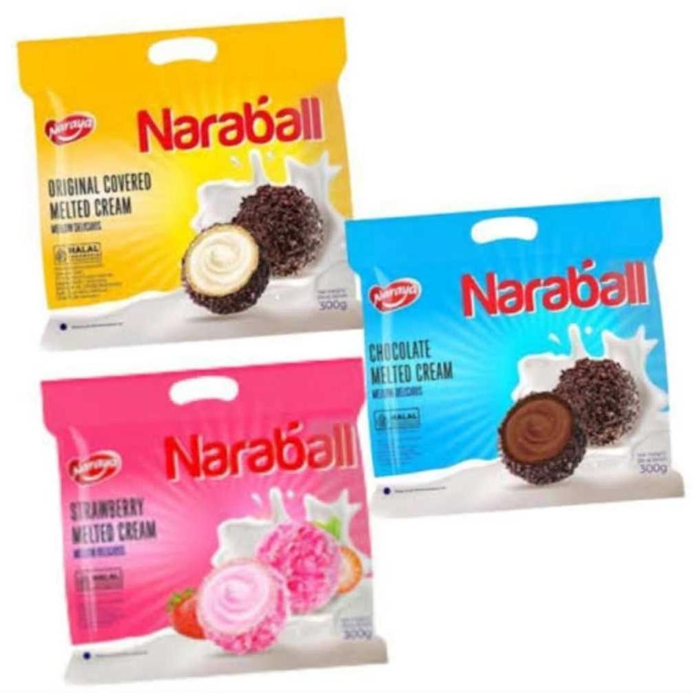

Naraya Naraball Wafer Ball Original Chocolate Strawberry Melted Cream 300G