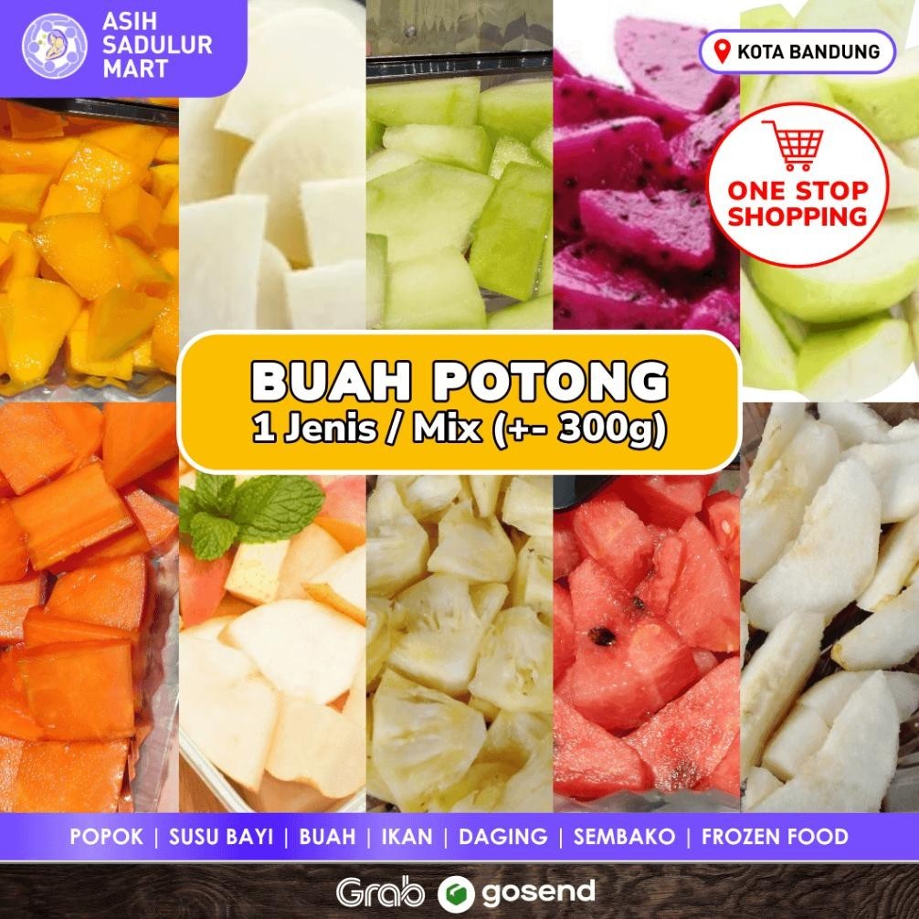 

Aneka Buah Potong +- 300Gr Dan Rujak Bandung Promo (Mangga, Buah Naga, Nanas, Pepaya, Semangka, Melon, Apel, Pear, Bengkuang, Jambu Kristal) | Asih Sadulur Mart