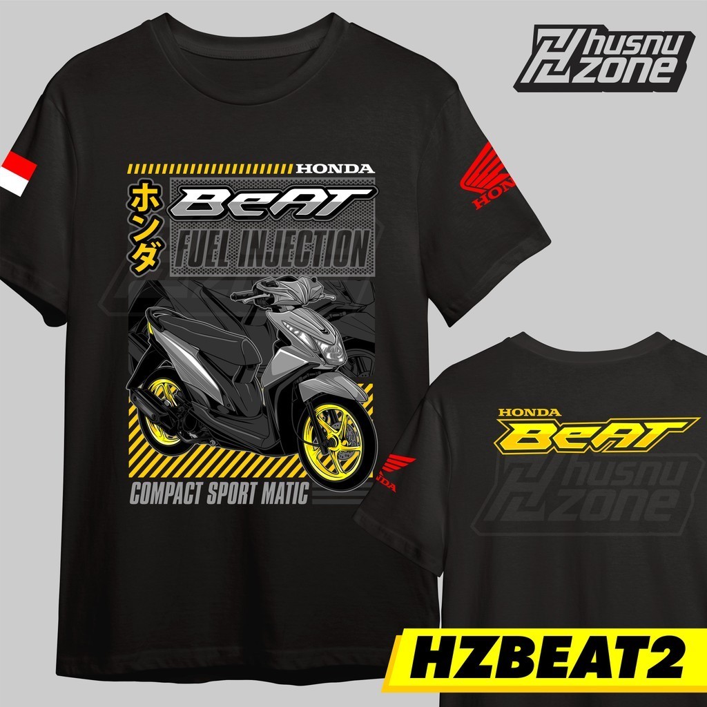 Kaos Motor Matic Honda Beat Fuel Injection Sunmori Baju T-shirt Otomotif