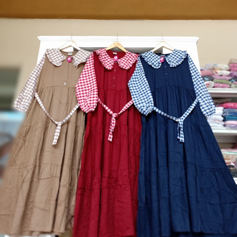 Gamis Rayon casual By Zavier Halis Fashion Kode ZANJ484