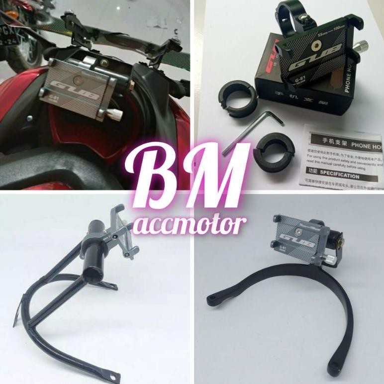 Paket breket + holder hp Gub P30 Gub G81 Holder GPS Nmax old