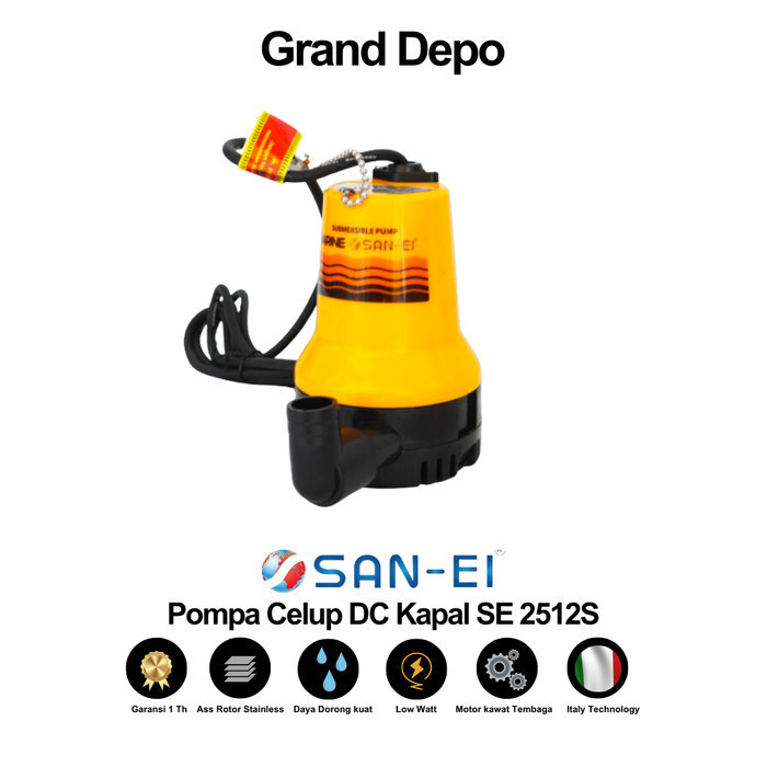 San Ei Pompa Air Celup DC Kapal SE 2512S / Pompa Air Celup San Ei