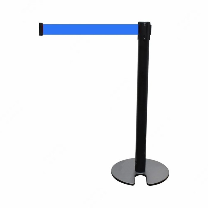 

Fauma krisbow hand rail tiang / tali pembatas antrian 180 cm - biru