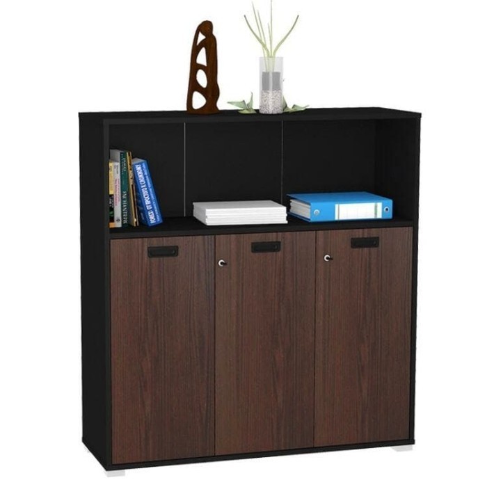 

Fauma Lemari arsip / lemari kantor / rak buku 3 pintu
