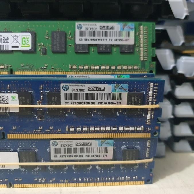 Ram Memory server HP 647656-071 2GB 1Rx8 PC3L 10600E DDR3 ecc Udimm Terlaris