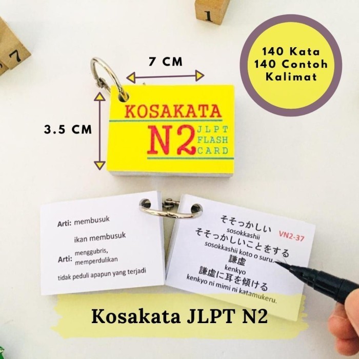

Flash Cards KOSAKATA JLPT N5 N4 N3 N2 N1 Volume 1 Bahasa Jepang