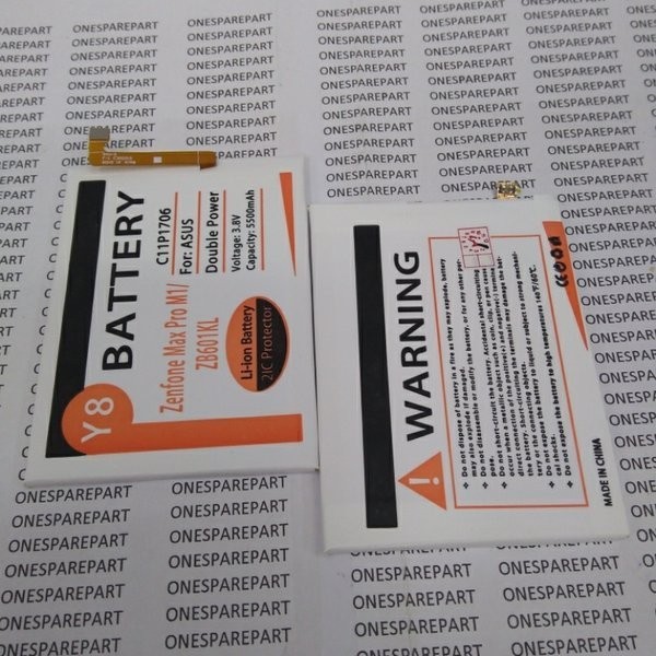 BATTERY BATERAI BATRE ASUS ZENFONE MAX PRO M1 ZB601KL Y8 DOUBLE POWER