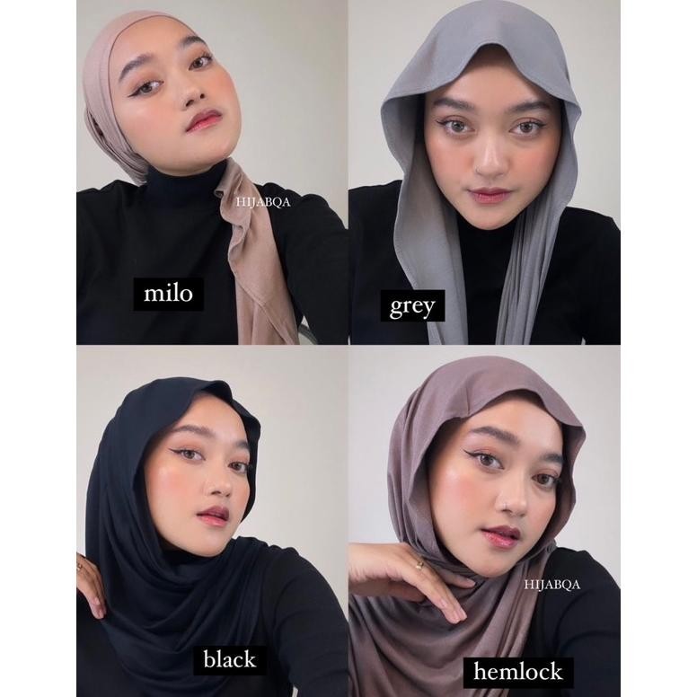 Promo Hijabqa - Turkish Pashmina Kaos Rayon Sgb733