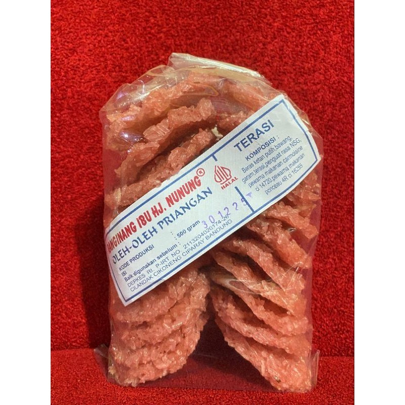 

RENGGINANG/RANGINANG HJ. NUNUNG RASA TERASI 500GR (MENTAH)