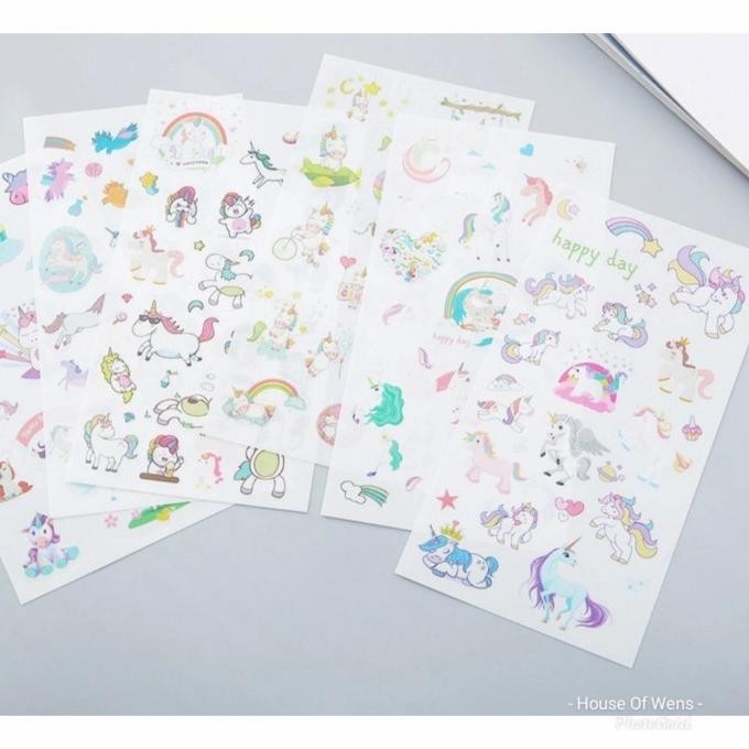 

Sale Now Cute Unicorn Diary Deco Stickers - Sticker Unicorn Terbaik