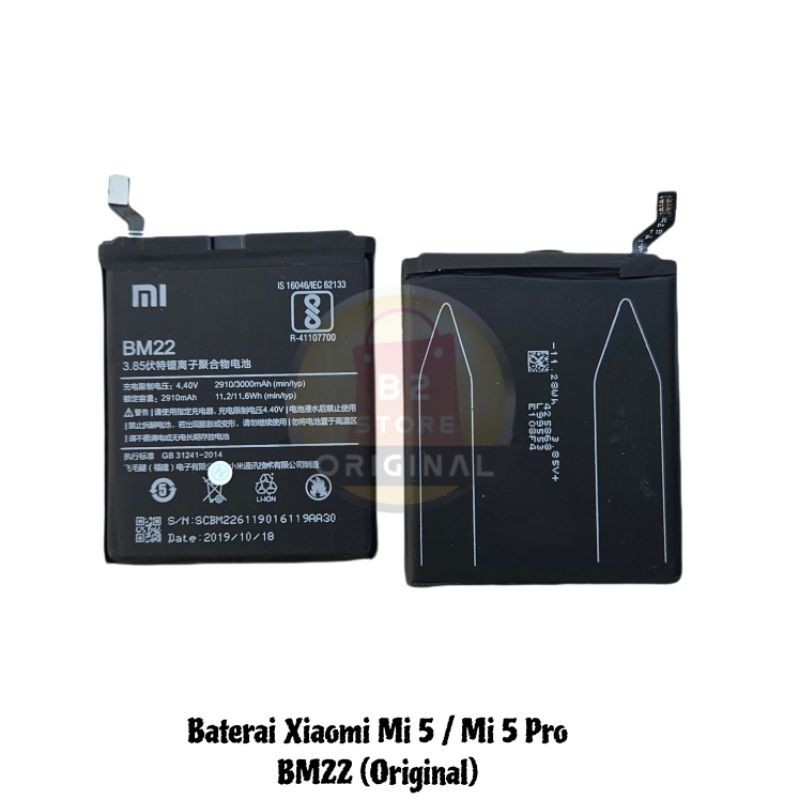 BATRE BATERAI BATTERY XIAOMI MI 5 / MI5 PRO BM22
