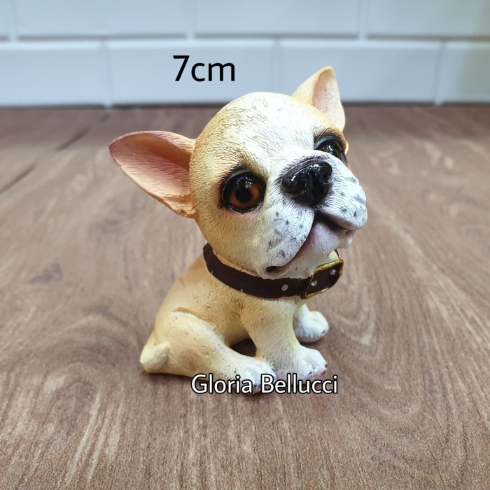 patung pajangan miniatur anjing cihuahua kepala besar ciwawa