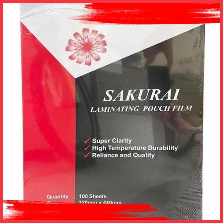 

(BK GEMA) PLASTIK LAMINATING SAKURAI A3 320MMX440MM 100MICRON